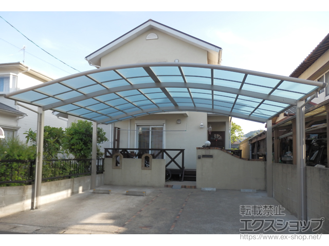 福岡県糸島市ののカーポート レイナツインポートグラン　積雪〜20cm対応 施工例