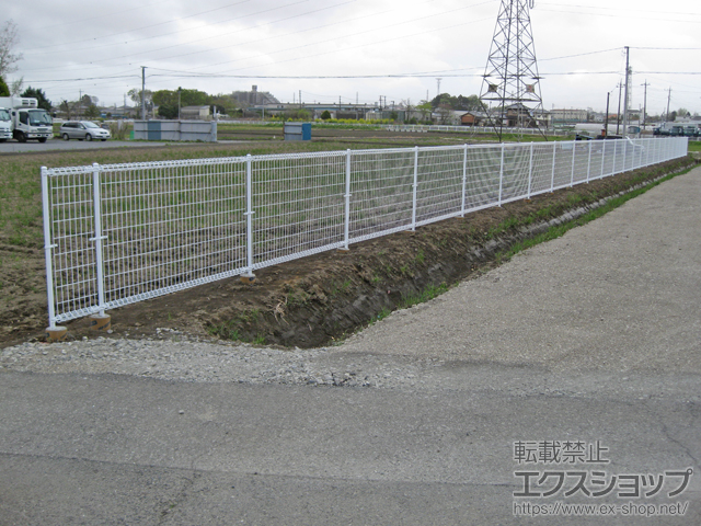 埼玉県鴻巣市ののフェンス・柵 メッシュフェンス M0 施工例