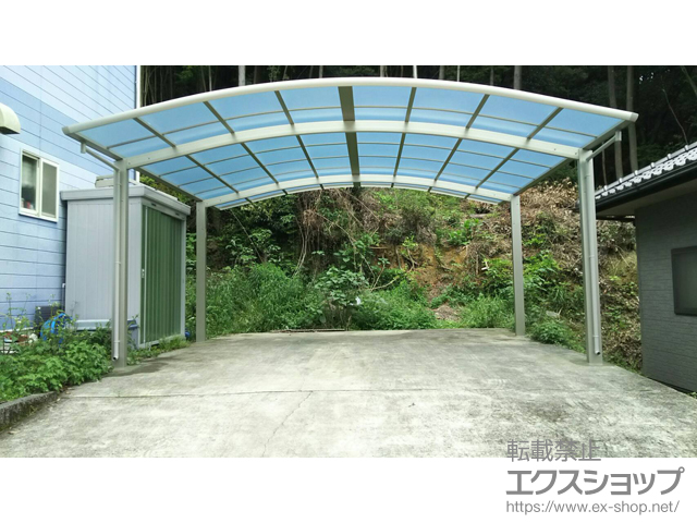 長崎県東彼杵郡波佐見町ののカーポート レイナツインポートグラン　積雪〜20cm対応 施工例