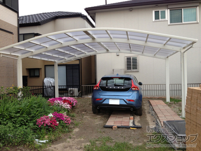愛知県一宮市ののカーポート レイナツインポートグラン　積雪〜20cm対応 施工例