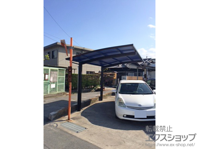 岡山県倉敷市ののカーポート プレシオスポート 積雪〜20cm対応 施工例
