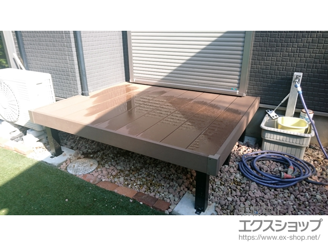 埼玉県草加市ののウッドデッキ マージウッドデッキ 施工例