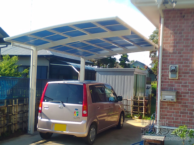 茨城県鉾田市ののカーポート レイナポートグラン　積雪〜20cm対応 施工例