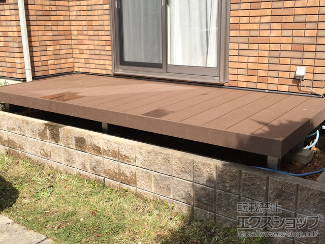 大阪府富田林市ののウッドデッキ マージウッドデッキ 施工例