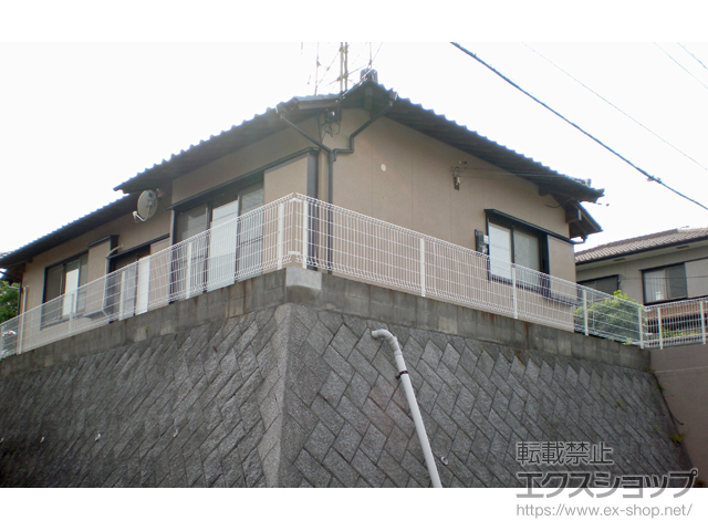 福岡県北九州市ののフェンス・柵 イーネットフェンス2F型 自由柱 施工例