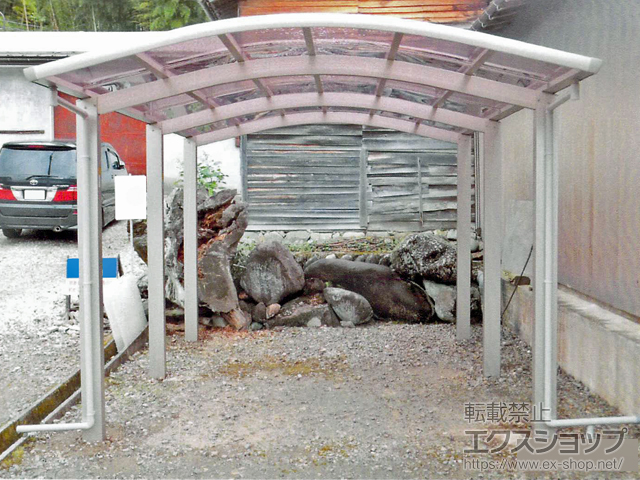 岐阜県郡上市ののカーポート レイナワンポートグラン50 積雪50cm対応 施工例