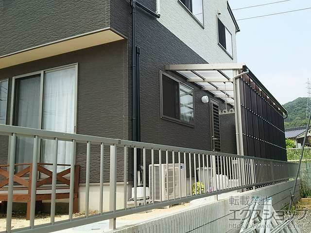 山口県下関市のLIXIL リクシル（トステム）のストックヤード フリーヤード　オープンタイプ 積雪〜20cm対応 施工例