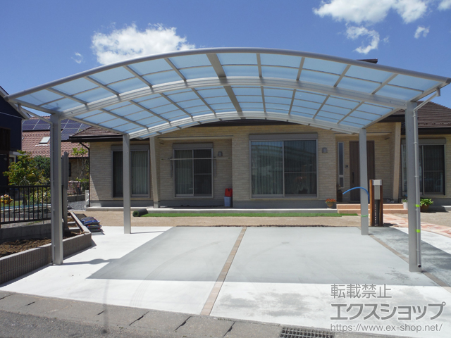 茨城県那珂市ののカーポート レイナツインポートグラン　積雪〜20cm対応 施工例