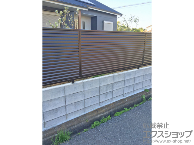 千葉県長生郡長生村ののフェンス・柵 ミエーネフェンス 自由柱 施工例