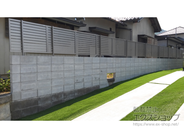 岐阜県岐阜市ののフェンス・柵 プレスタフェンス7Y型 フリーポールタイプ 施工例