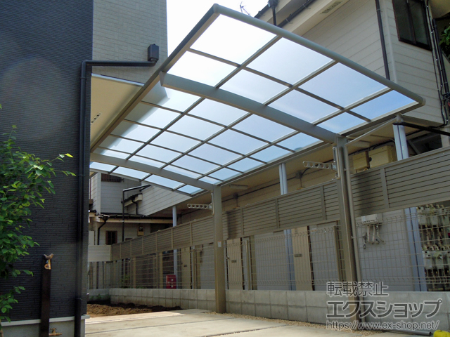 東京都世田谷区ののカーポート ネスカR (ラウンドスタイル) 積雪〜20cm対応 施工例