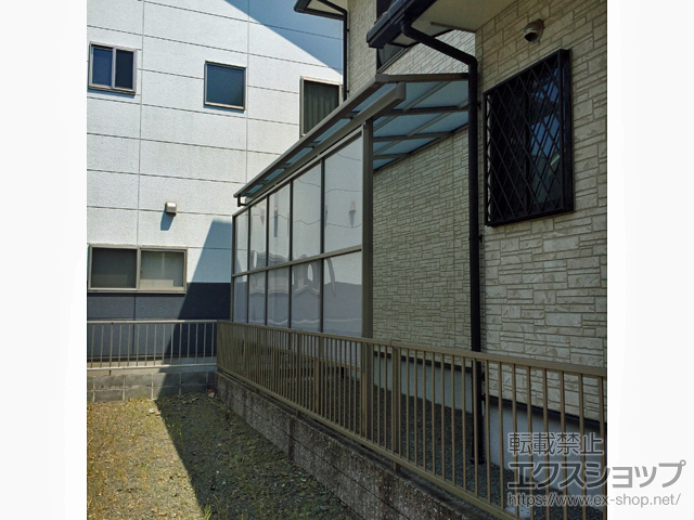 静岡県焼津市ののテラス屋根 スピーネ F型 テラスタイプ 単体 積雪〜20cm対応 施工例