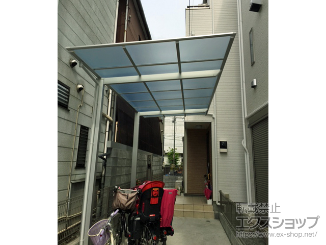 東京都江東区ののサイクルポート・駐輪場 ネスカFミニ (フラットスタイル) 積雪〜20cm対応 施工例