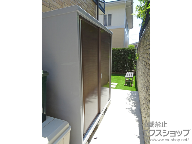 福岡県筑紫郡那珂川町のの物置・屋外倉庫 シンプリー 一般型（MJX-177E-P-TB） 施工例