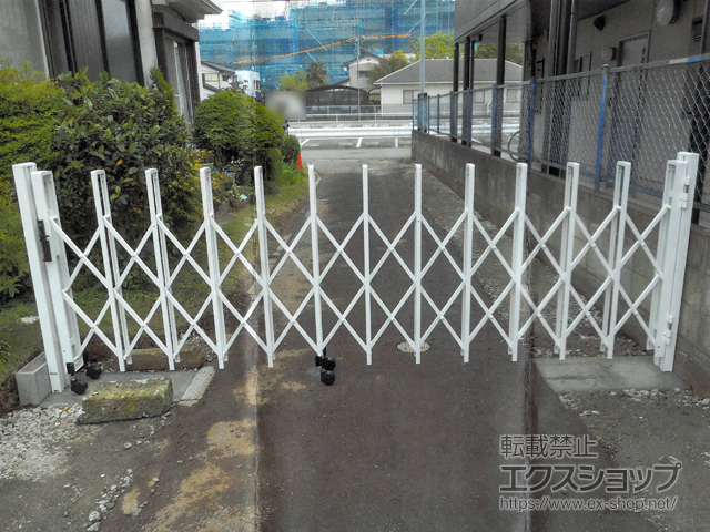 茨城県坂東市ののカーゲート トリップゲート RB型 ノンレール 片開き 35S 施工例