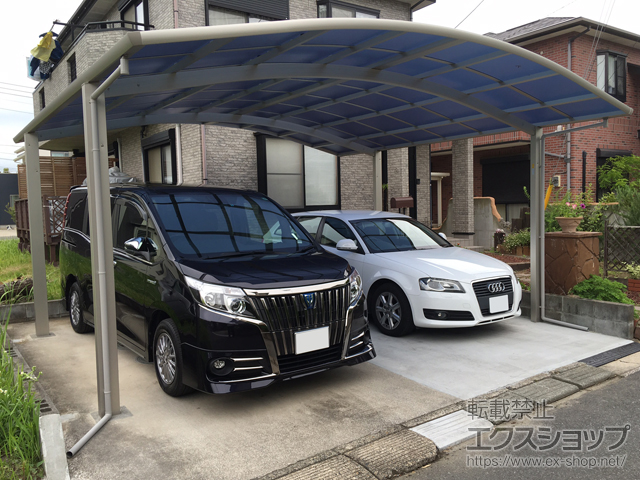 千葉県茂原市ののカーポート レイナツインポートグラン 積雪〜20cm対応 施工例