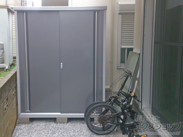 東京都練馬区のの物置・屋外倉庫 シンプリー 一般型（MJX-159E-PG） 施工例