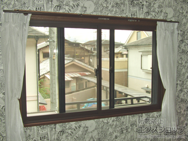 京都府京都市のの二重窓（内窓） インプラス ダストバリア仕様 引違い窓 2枚建 施工例