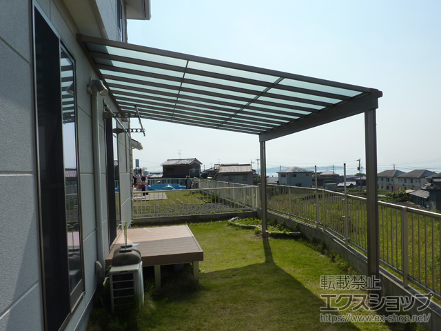 大分県速見郡日出町ののテラス屋根 スピーネ F型 テラスタイプ 単体 積雪〜20cm対応 施工例