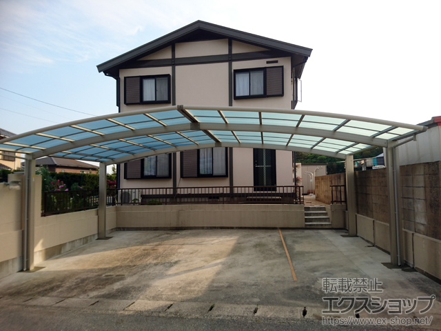 福岡県遠賀郡遠賀町ののカーポート レイナトリプルポートグラン　積雪〜20cm対応 施工例