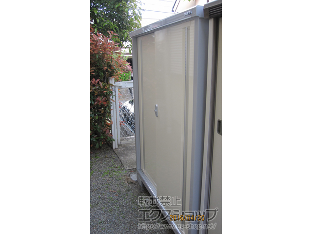 神奈川県横浜市のの物置・屋外倉庫 シンプリー 一般型(MJX-137D-FW) 施工例