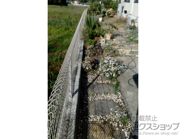 三重県松阪市ののフェンス・柵 メッシュフェンス G10-R m販売 施工例