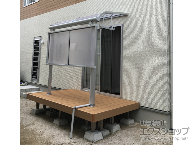 島根県松江市ののウッドデッキ 樹ら楽ステージ 施工例