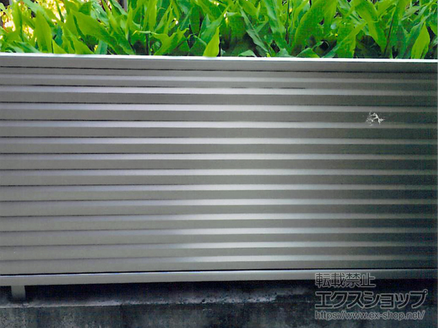 広島県広島市ののフェンス・柵 ミエーネフェンス 目隠しルーバータイプ 自由柱 施工例