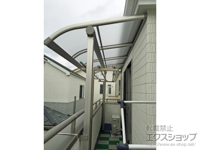 千葉県松戸市ののバルコニー・ベランダ屋根 プレシオステラス R型 屋根タイプ 単体 積雪〜20cm対応 施工例