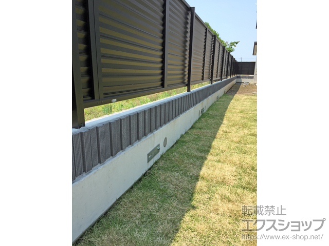 茨城県筑西市ののフェンス・柵 ミエーネフェンス 自由柱 施工例