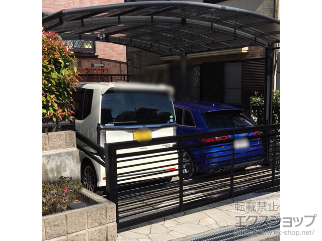 大阪府富田林市ののカーゲート ワイドオーバードアS1型 電動式 施工例