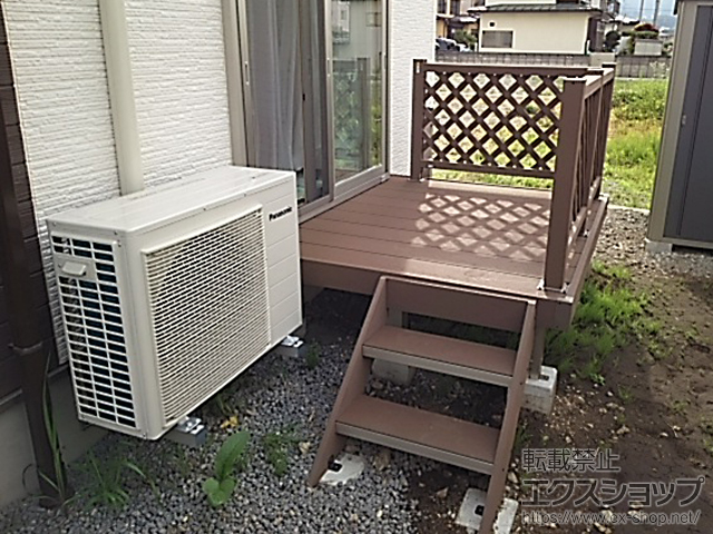 長野県岡谷市ののウッドデッキ マージウッドデッキ 施工例