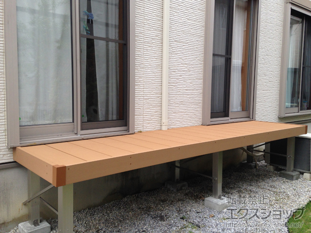 静岡県袋井市ののウッドデッキ リウッドデッキ 200 施工例