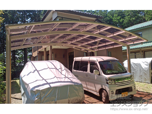 栃木県芳賀郡市貝町ののカーポート レイナツインポートグラン　積雪〜20cm対応 施工例