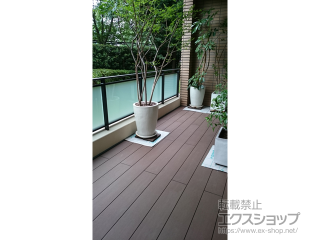 東京都渋谷区ののウッドデッキ バルコニー用 リウッドデッキ200 施工例