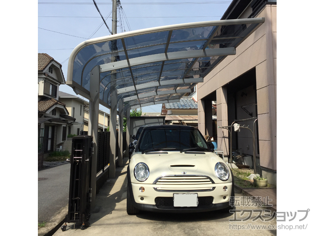 奈良県北葛城郡上牧町ののカーポート プレシオスポート アルファ 縦連棟 積雪〜20cm対応 施工例