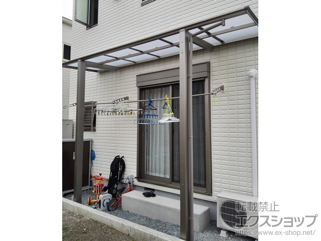 静岡県静岡市ののテラス屋根 フーゴF 独立テラスタイプ 単体 積雪〜20cm対応 施工例