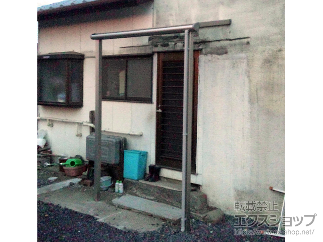 栃木県足利市ののテラス屋根 プレシオステラス F型 テラスタイプ 単体 積雪〜20cm対応 施工例