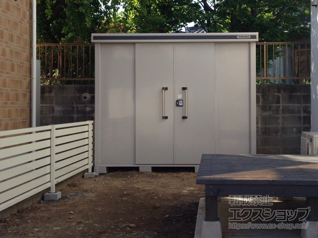 三重県津市ののフェンス・柵 エクスラインフェンス23型 自由柱施工 施工例