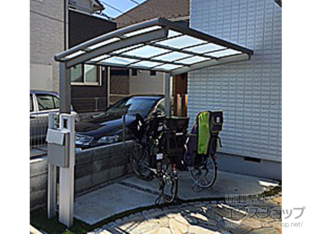 東京都東京都清瀬市ののサイクルポート・駐輪場 ネスカRミニ (ラウンドスタイル) 積雪〜20cm対応 施工例