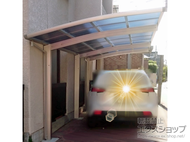 東京都豊島区ののカーポート レイナポートグラン 延長　積雪〜20cm対応 施工例
