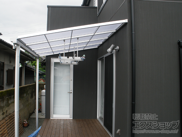 鹿児島県伊佐市ののテラス屋根 スピーネ F型 テラスタイプ 単体 積雪〜20cm対応 施工例