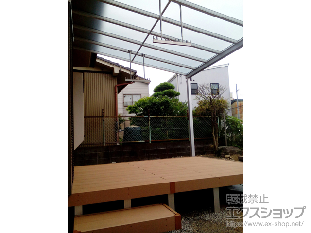 静岡県静岡市ののウッドデッキ リウッドデッキ 200 施工例