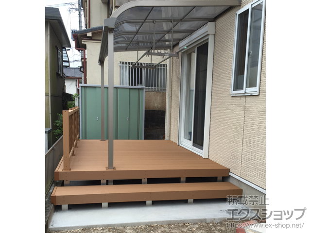 鹿児島県鹿児島市ののウッドデッキ リウッドデッキ 200 施工例