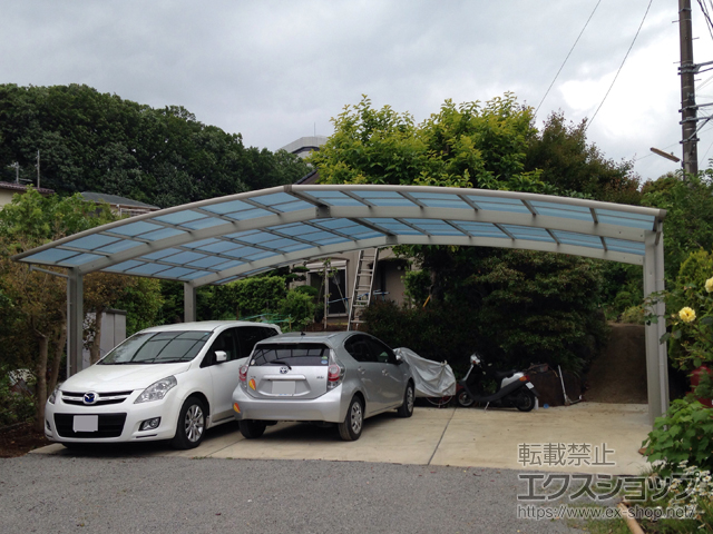 神奈川県足柄上郡中井町ののカーポート レイナトリプルポートグラン　積雪〜20cm対応 施工例