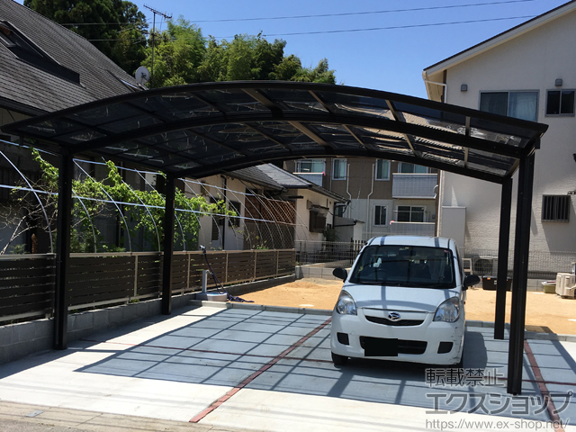 大分県大分市ののカーポート プレシオスポート ワイド 積雪〜20cm対応 施工例
