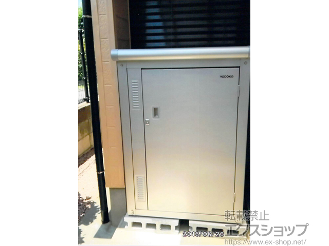 福岡県遠賀郡水巻町のの物置・屋外倉庫 エスモ 一般型 800×513×1145 ESD-0805YGL-SS 施工例