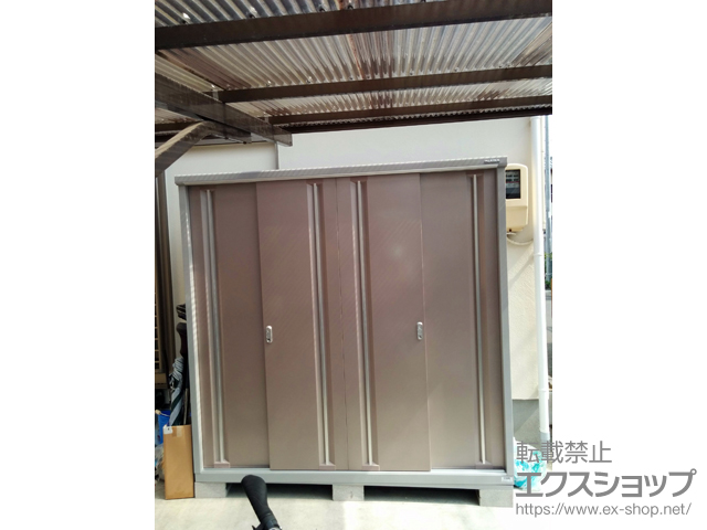 静岡県静岡市のの物置・屋外倉庫 シンプリー 一般型（MJX-196EP-AR） 施工例