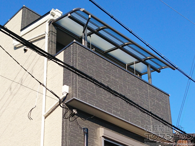 大阪府大阪市ののバルコニー・ベランダ屋根 スピーネ R型 屋根タイプ 単体 積雪〜20cm対応 施工例