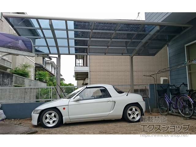 岡山県岡山市ののカーポート プレシオスポート 積雪〜20cm対応 施工例